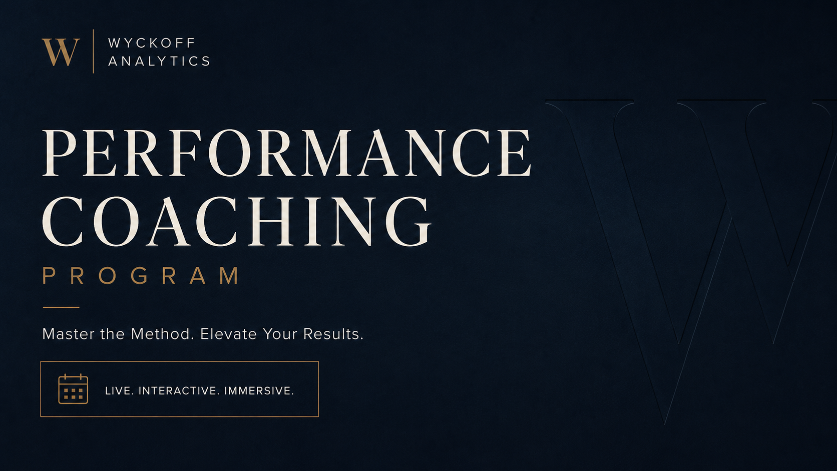 Performance Coaching
